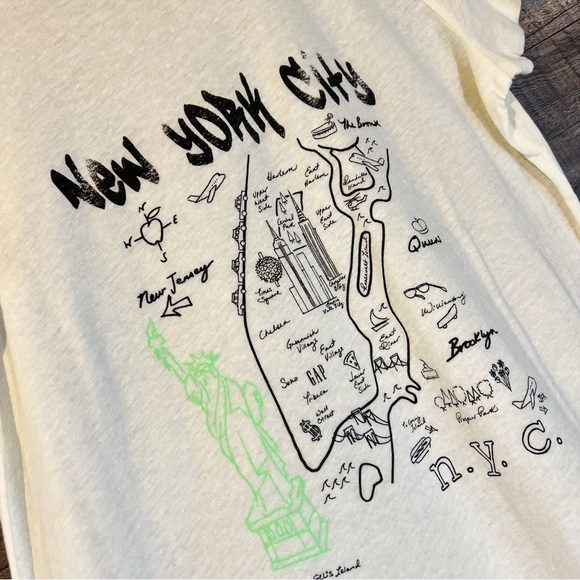 NWT Gap New York City Map Graphic T-Shirt Tee - Picture 3 of 5
